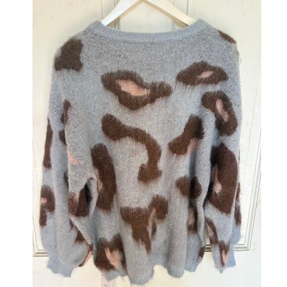 Animal Leopard Sweater Women Large - Picture 3 of 5